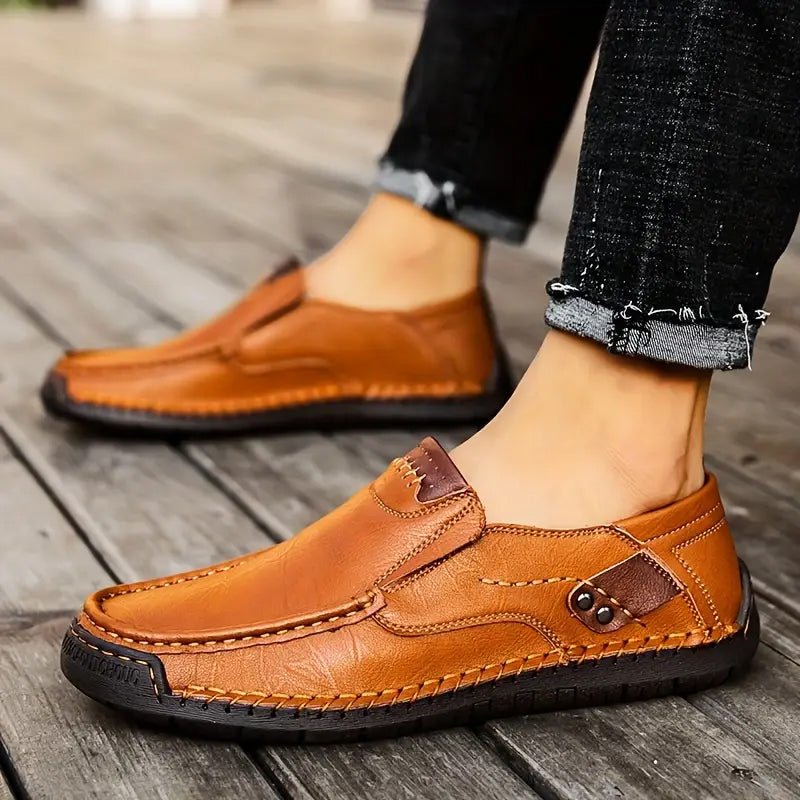 Marden Easy Fit Leather Slip On Shoes Product Image 07