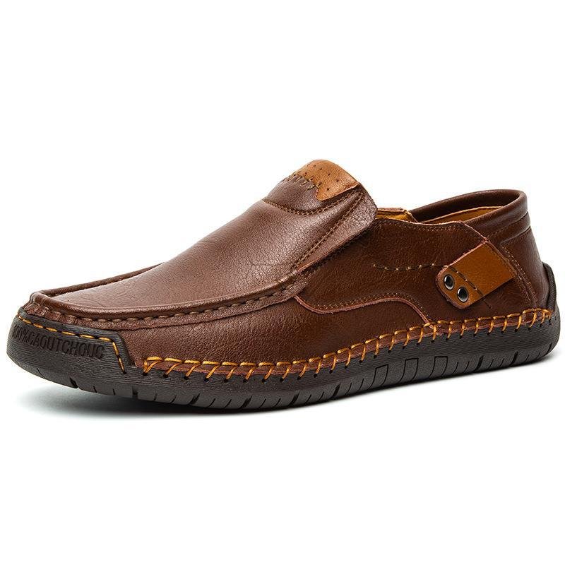 Marden Easy Fit Leather Slip On Shoes Product Image 09