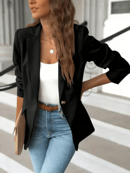 Maren Tailored Stretch Blazer Product Image 02