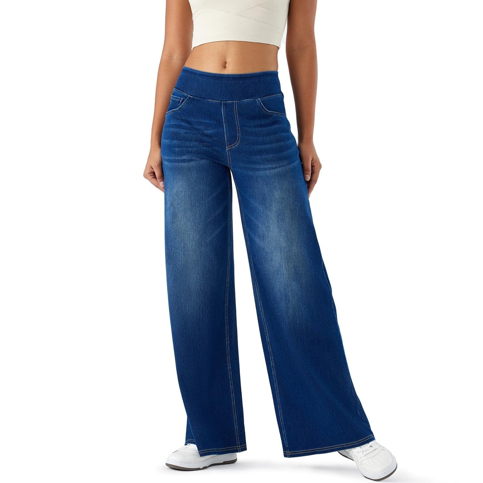 Maris High Stretch Baggy Wide Leg Jeans Product Image 02