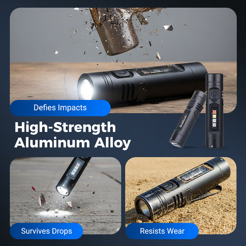 Maven Rechargeable Mini Flashlight Aluminum Edc Light Product Image 05