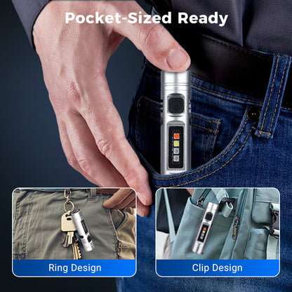 Maven Rechargeable Mini Flashlight Aluminum Edc Light Product Image 06