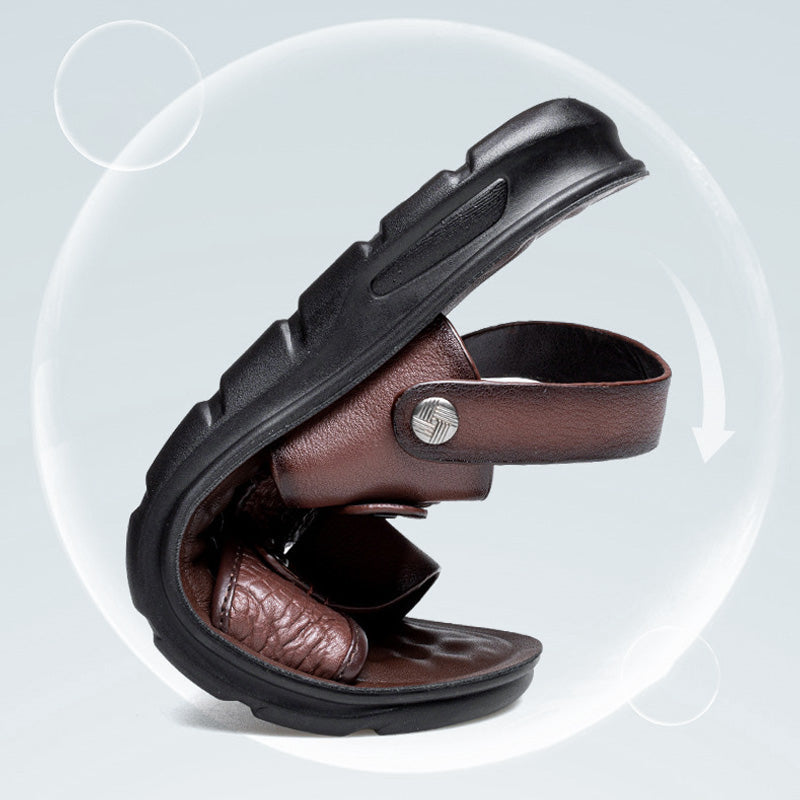 Maveral Two In One Leather Beach Sandals Product Image 05
