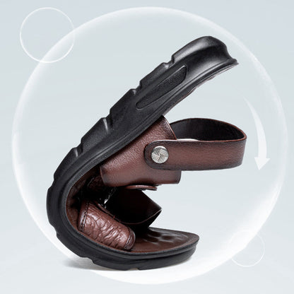 Maveral Two In One Leather Beach Sandals Product Image 05