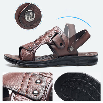 Maveral Two In One Leather Beach Sandals Product Image 06
