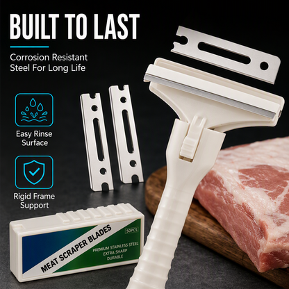 Meat Trimming Scraper Stainless Blades Product Image 03