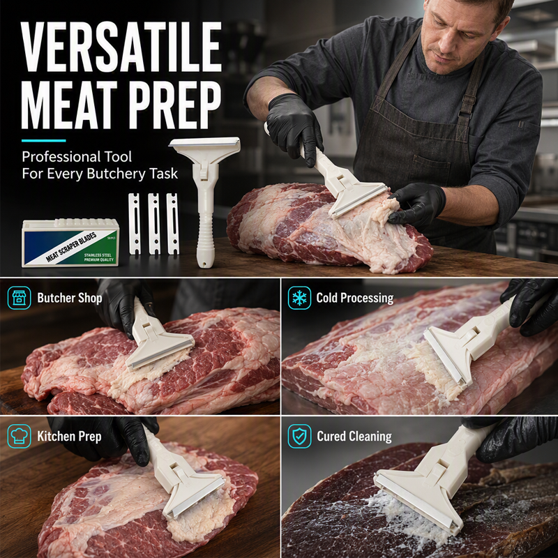 Meat Trimming Scraper Stainless Blades Product Image 04