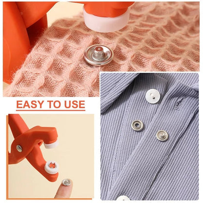 Mender Snap Fastener Pliers Kit Silver Metal Buttons Product Image 06