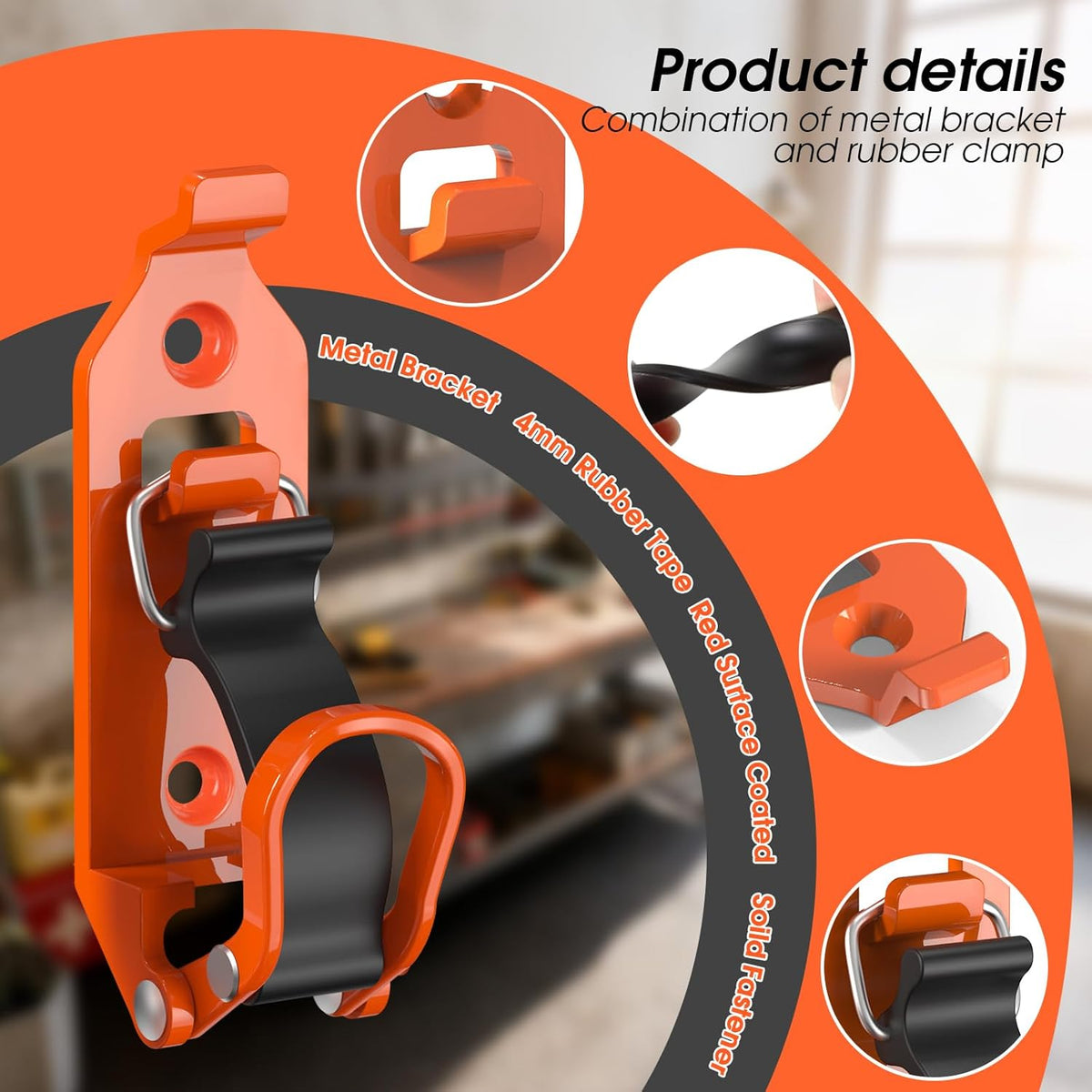 Metal Tool Mount Kit Rubber Clamp Holders Product Image 03