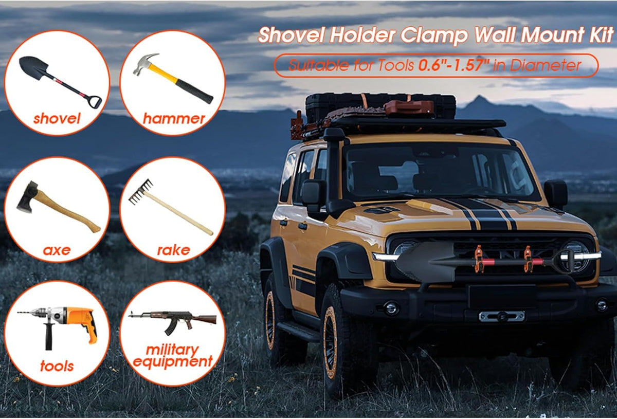 Metal Tool Mount Kit Rubber Clamp Holders Product Image 07