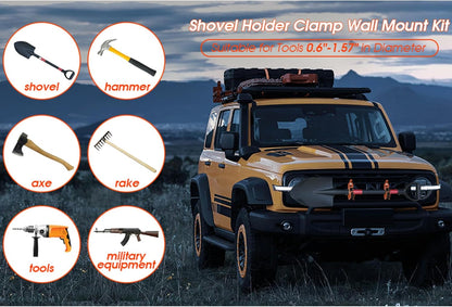 Metal Tool Mount Kit Rubber Clamp Holders Product Image 07