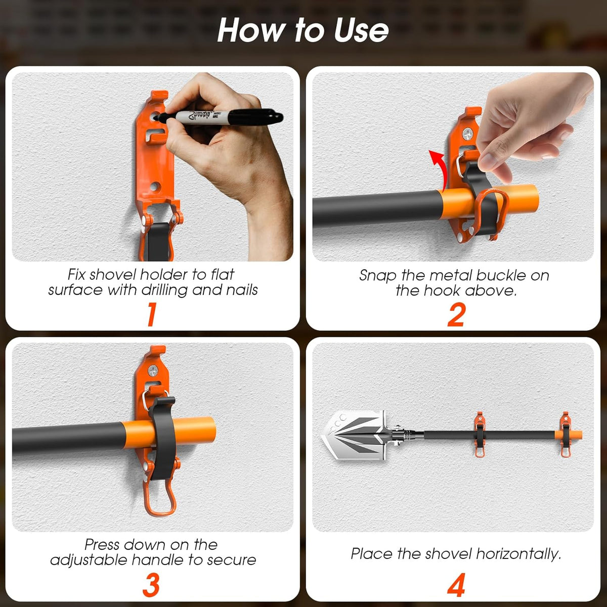 Metal Tool Mount Kit Rubber Clamp Holders Product Image 09