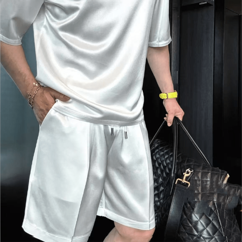 Metro Mens Short Sleeve Lounge Set Product Image 01