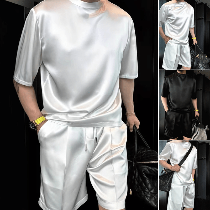 Metro Mens Short Sleeve Lounge Set Product Image 02