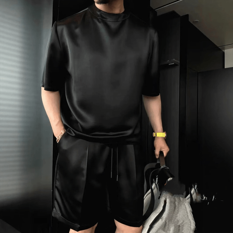 Metro Mens Short Sleeve Lounge Set Product Image 05