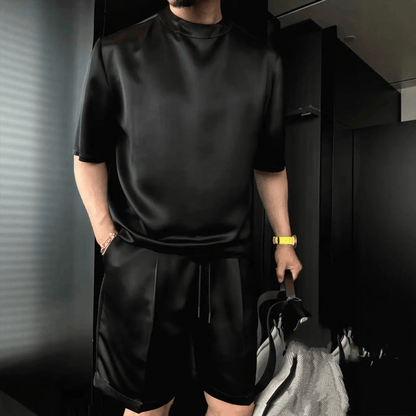 Metro Mens Short Sleeve Lounge Set Product Image 05