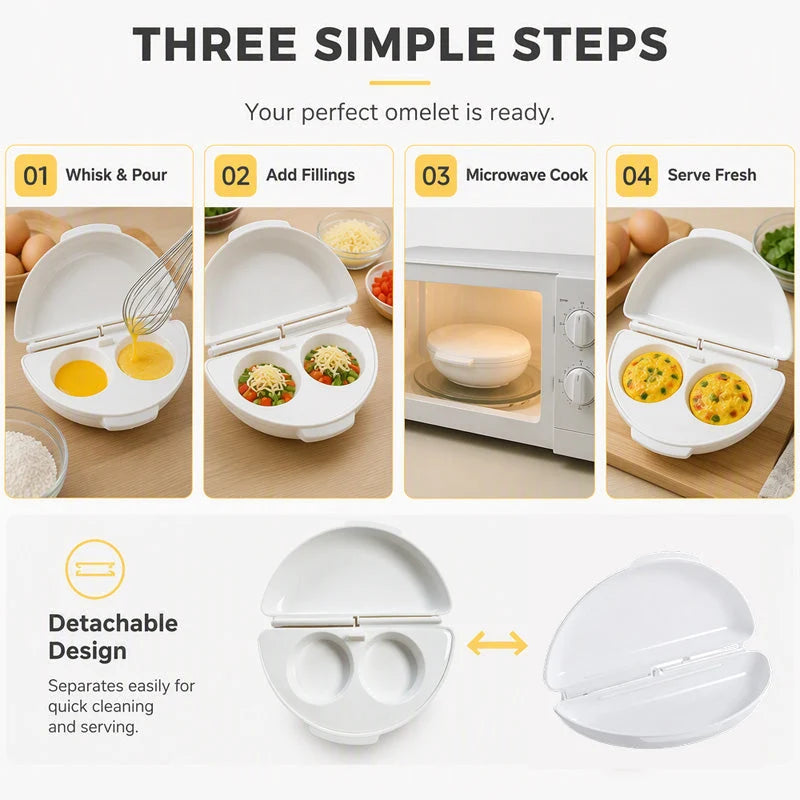Microwave Egg Cooker Omelet Maker Product Image 08