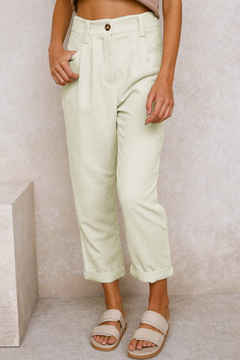 Mid Rise Cotton Corduroy Pants Product Image 05