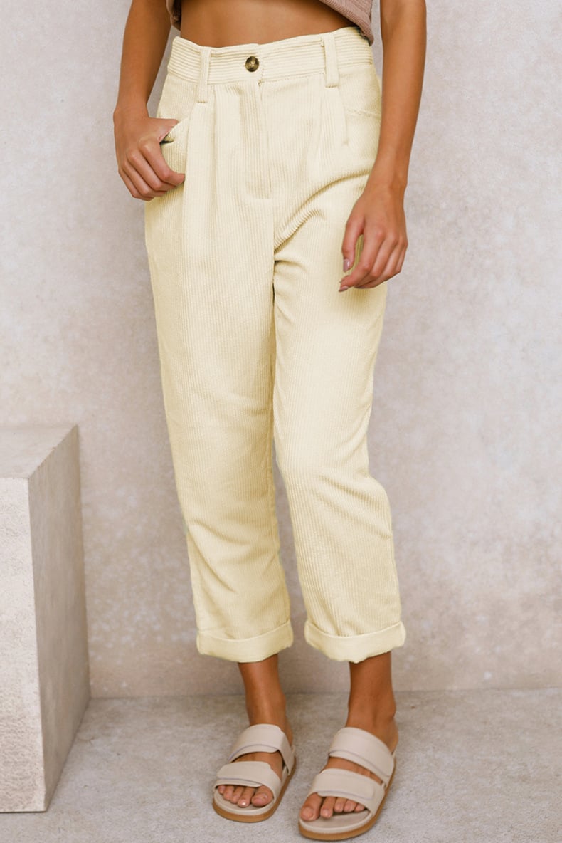 Mid Rise Cotton Corduroy Pants Product Image 07