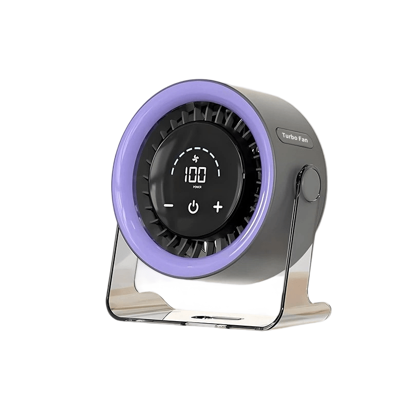 Mira Adjustable Mini Desk Fan Touch Display Product Image 01