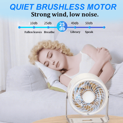Mira Adjustable Mini Desk Fan Touch Display Product Image 03