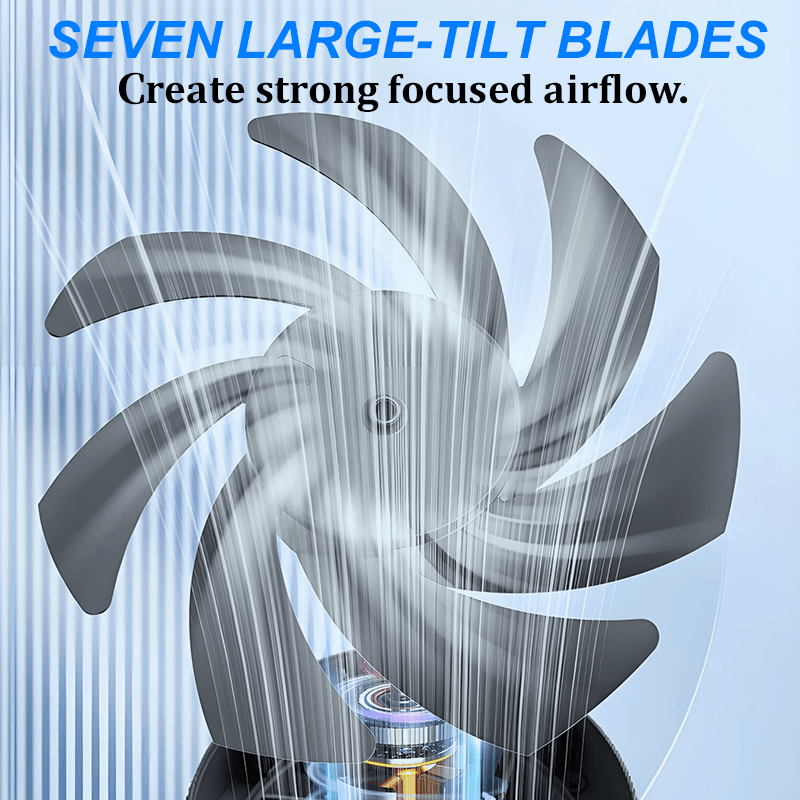 Mira Adjustable Mini Desk Fan Touch Display Product Image 04