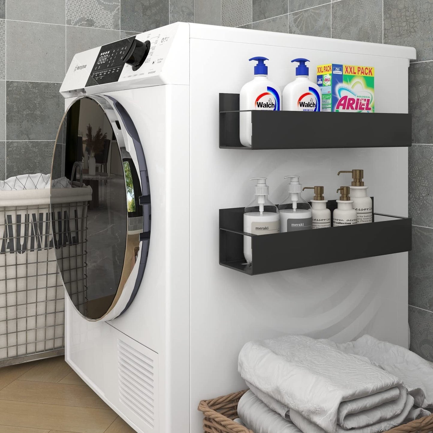 Mira Steel Spice Organizer Fridge Side Rack Product Image 07