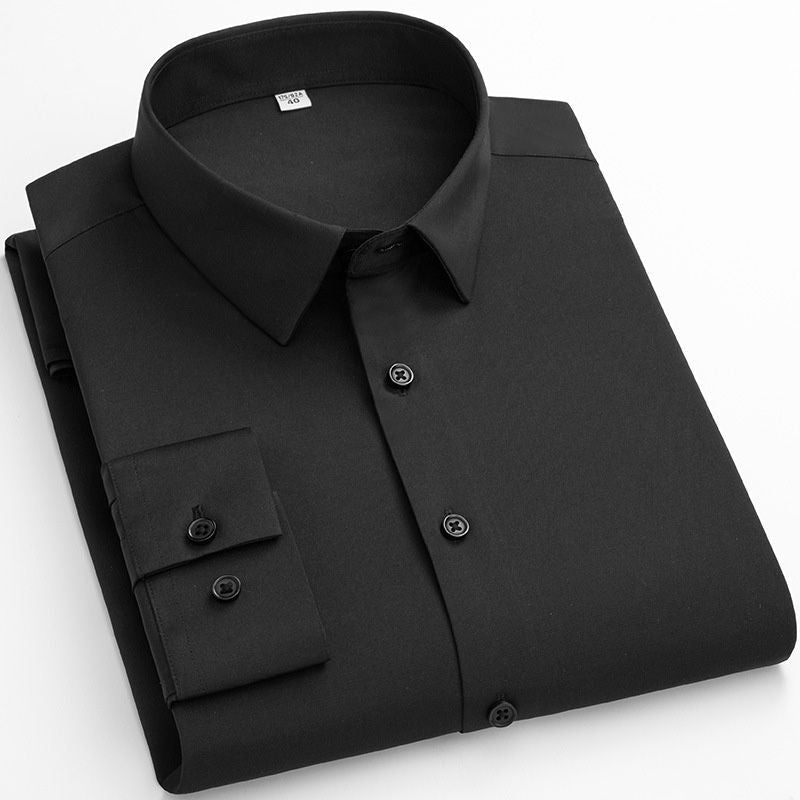 Modern Stretch Dress Shirt Wrinkle Resistant Business Style Product Image 01