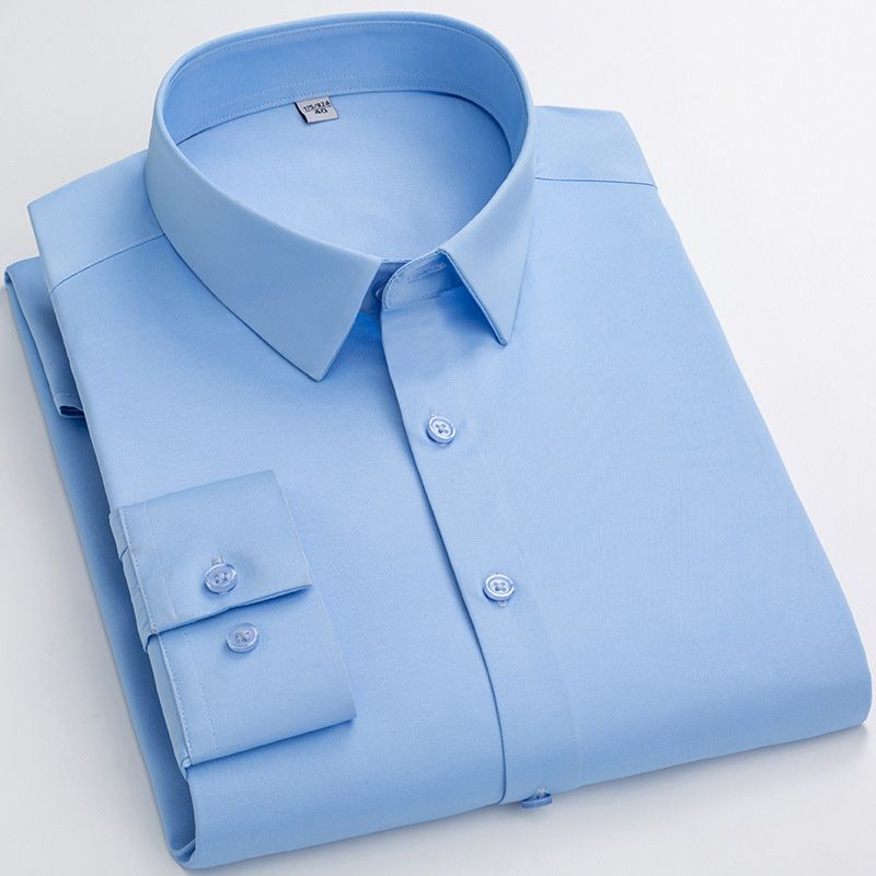 Modern Stretch Dress Shirt Wrinkle Resistant Business Style Product Image 12
