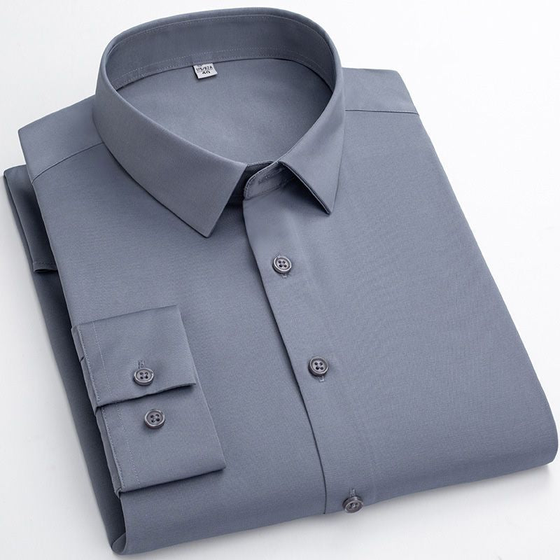 Modern Stretch Dress Shirt Wrinkle Resistant Business Style Product Image 14