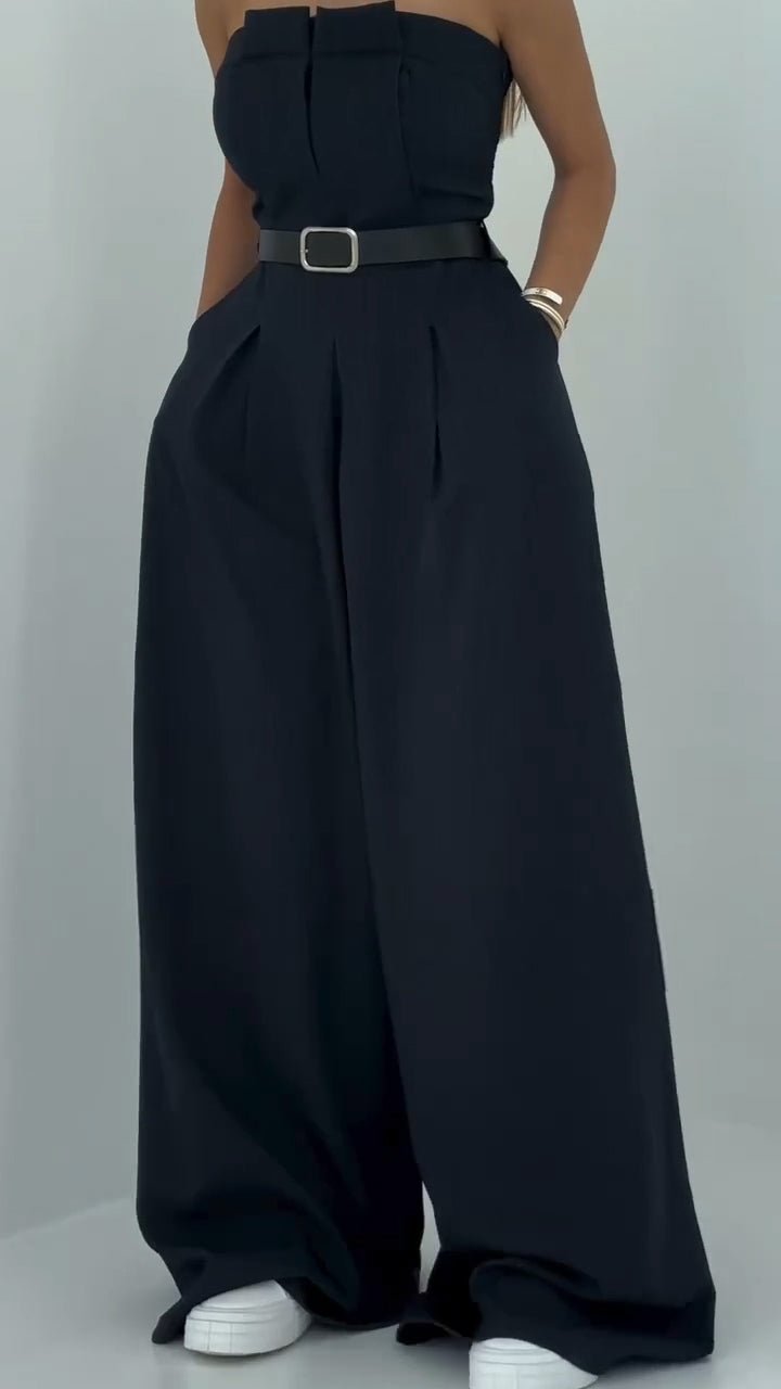 Monroe Three Piece Blazer Set Wide Leg Pants Product Image 03