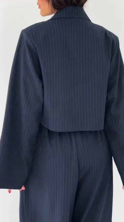 Monroe Three Piece Blazer Set Wide Leg Pants Product Image 04