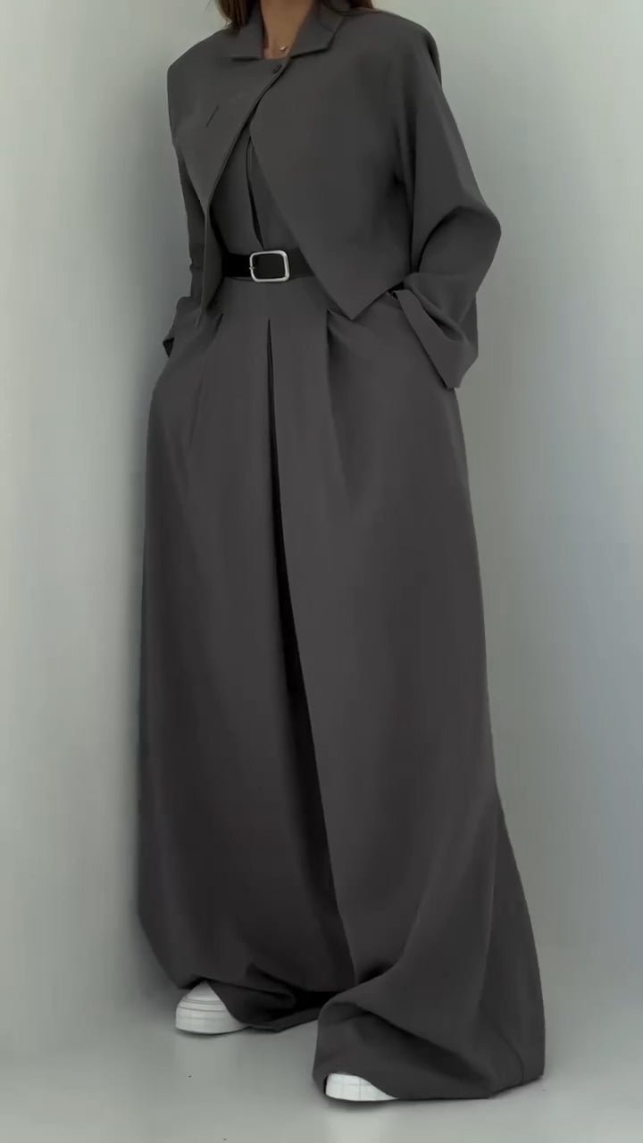 Monroe Three Piece Blazer Set Wide Leg Pants Product Image 06