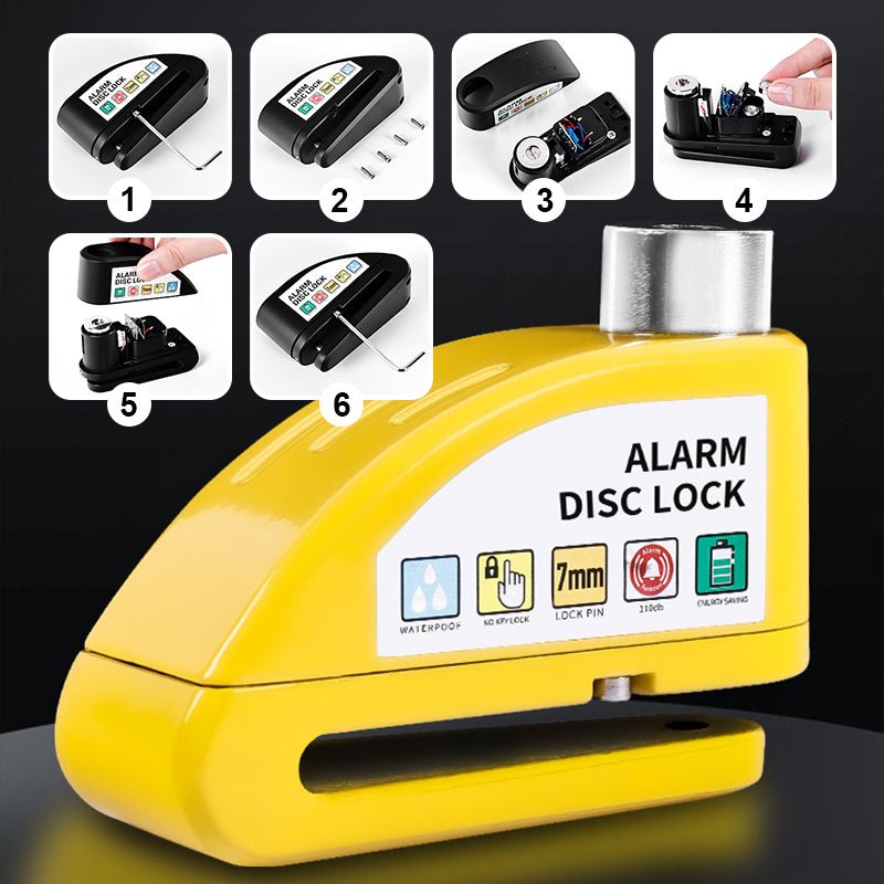 Motorcycle Alarm Disc Lock Alloy Security Pin Product Image 08