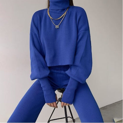 Nadia Turtleneck Knit Lounge Set Product Image 01