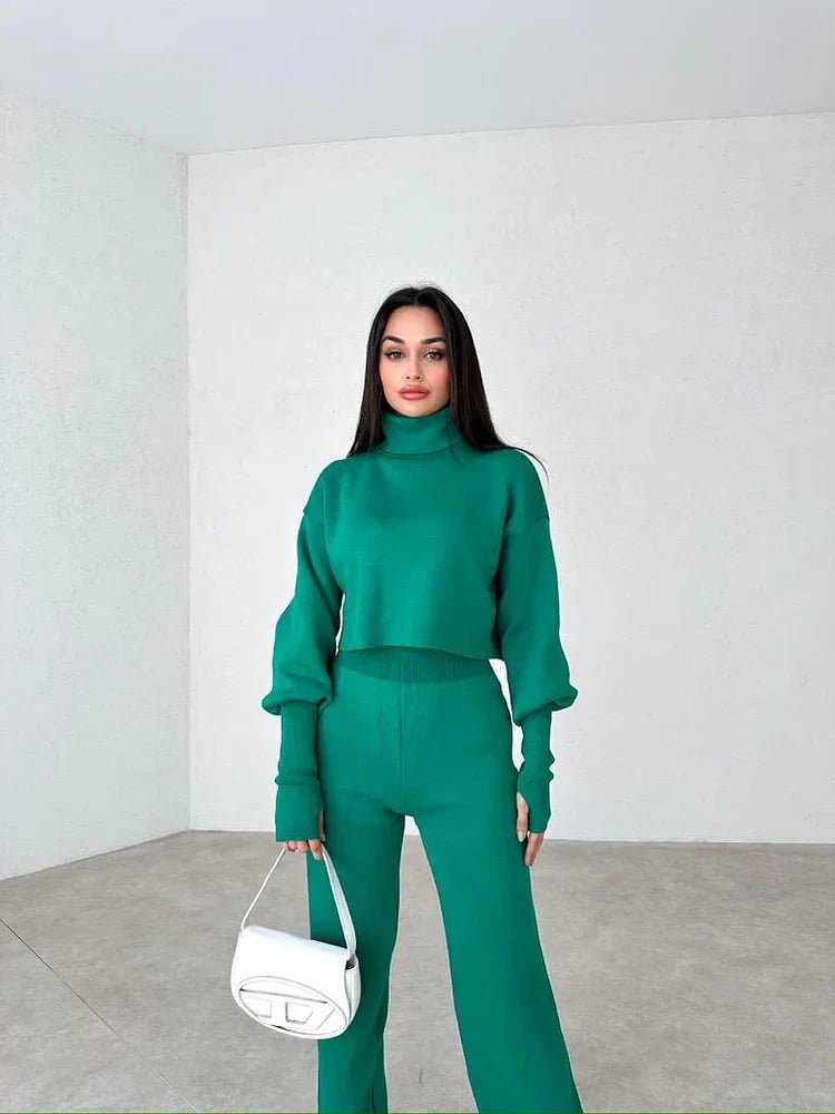Nadia Turtleneck Knit Lounge Set Product Image 02