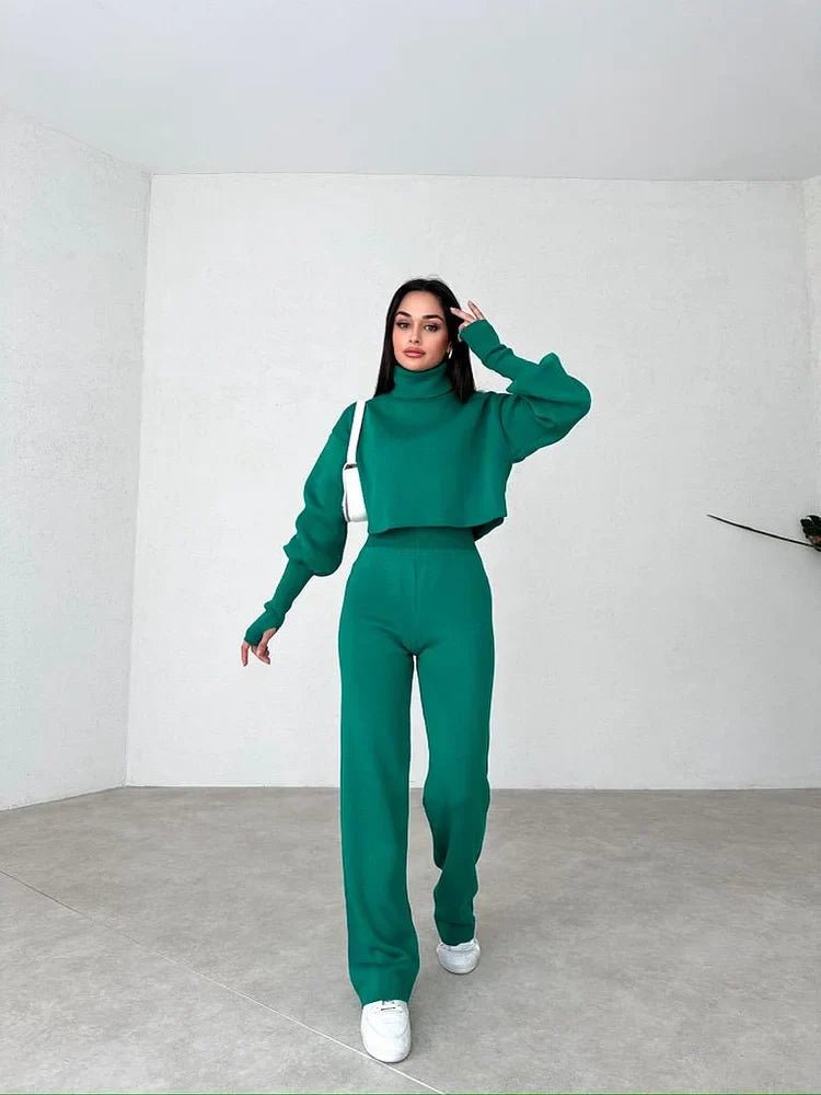 Nadia Turtleneck Knit Lounge Set Product Image 03