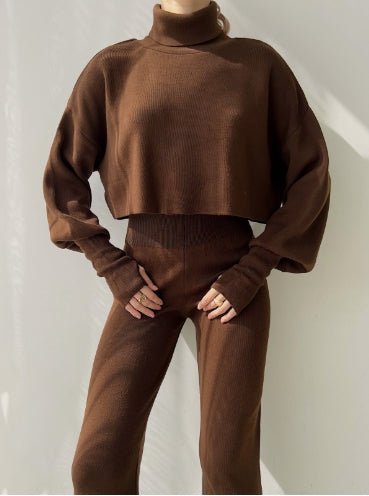 Nadia Turtleneck Knit Lounge Set Product Image 06