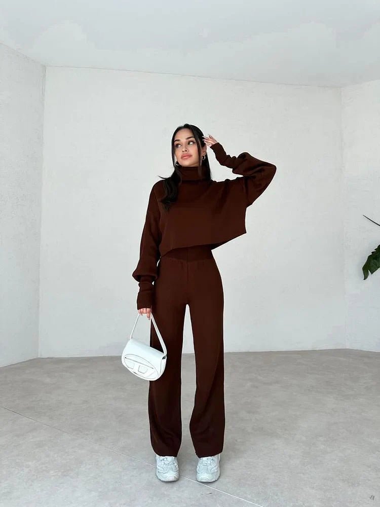 Nadia Turtleneck Knit Lounge Set Product Image 07