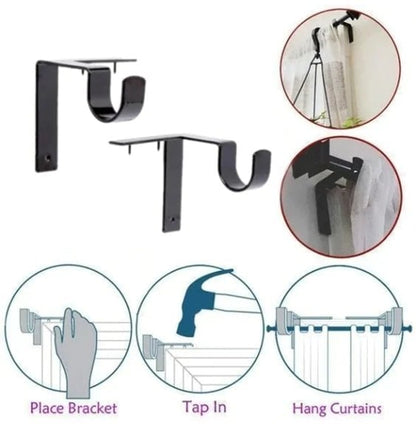 Nestgrip No Drill Curtain Rod Brackets Product Image 03