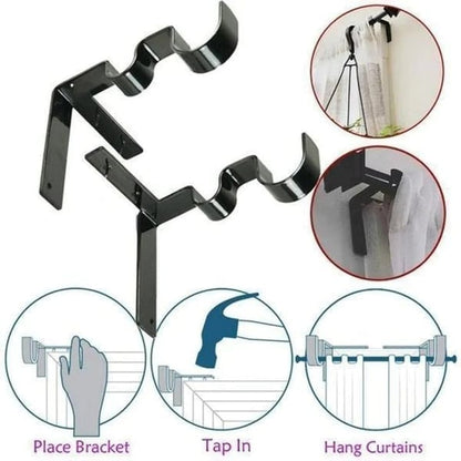 Nestgrip No Drill Curtain Rod Brackets Product Image 04