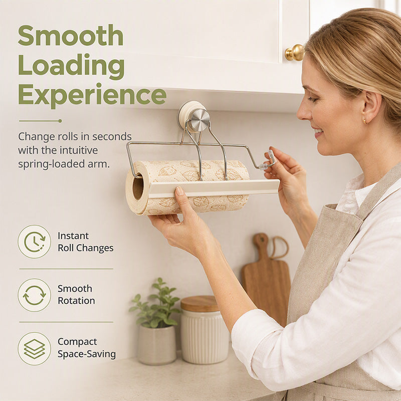 No Drill Suction Paper Towel Holder Product Image 06