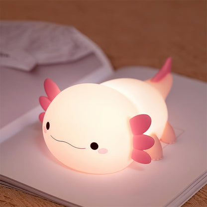 Nursery Axolotl Led Night Light Warm White Bedside Lamp Product Image 01