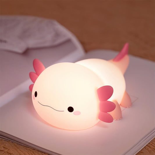 Nursery Axolotl Led Night Light Warm White Bedside Lamp Product Image 01