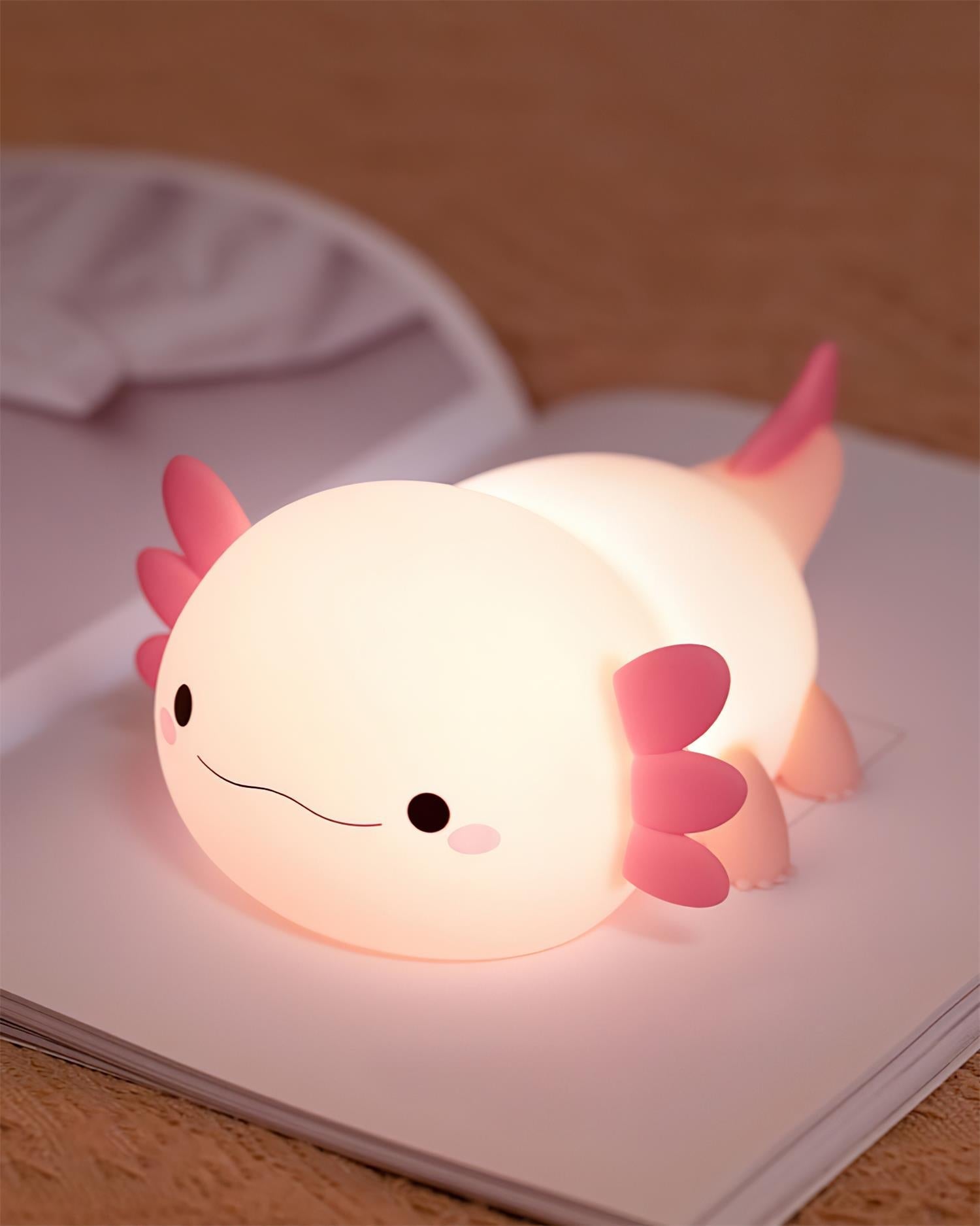 Nursery Axolotl Led Night Light Warm White Bedside Lamp Product Image 04