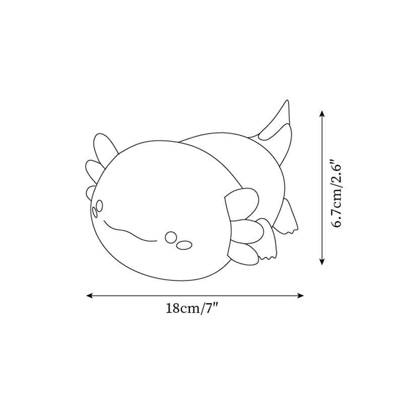 Nursery Axolotl Led Night Light Warm White Bedside Lamp Product Image 05