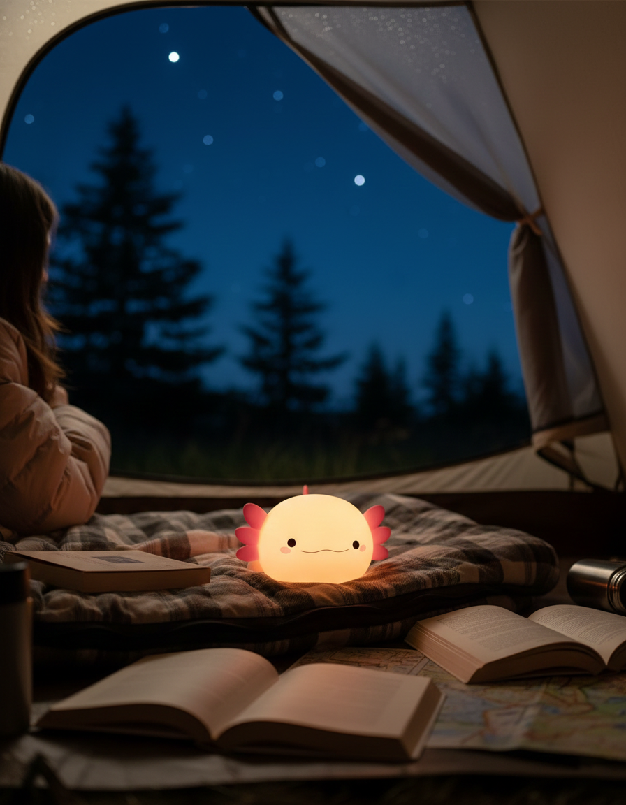 Nursery Axolotl Led Night Light Warm White Bedside Lamp Product Image 08