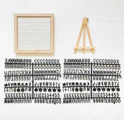 Oak Frame Felt Letter Board Product Image 03