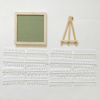 Oak Frame Felt Letter Board Product Image 04