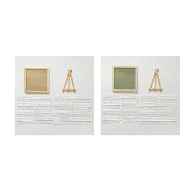 Oak Frame Felt Letter Board Product Image 05